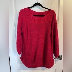 Dress barn Red Tunic Sweater NWOT 1X